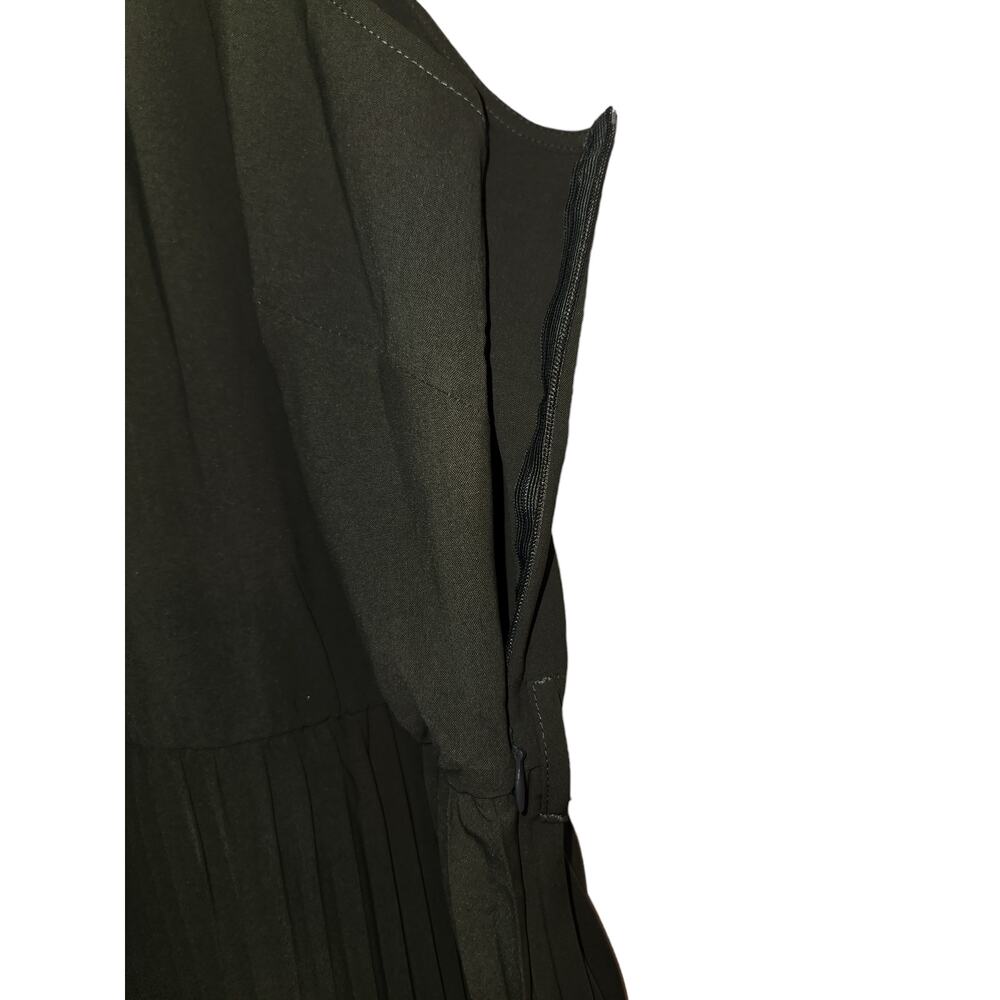 Kirundo Olive Green High Neck Sleeveless Maxi Dress Size Small - Picture 4 of 9